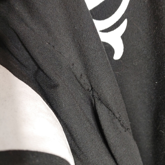 Tipsy Elves Skeleton Costume Jumpsuit Full Zip Black White Large L Unisex Pajama - Picture 9 of 13